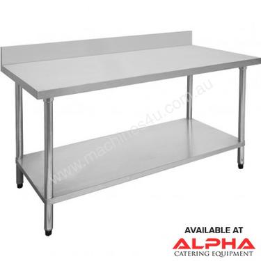 F.E.D. 2400-7-WBB Economic 304 Grade Stainless Steel Table with splashback 2400x700x900