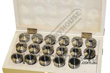 5C Collet Set - 17 Piece Collet Range 1/16
