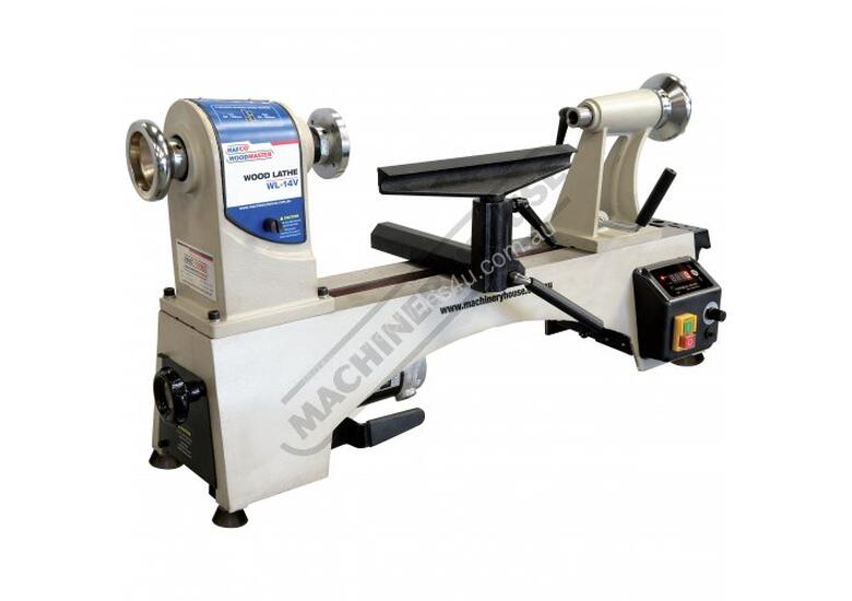 New Hafco Woodmaster Wl 14v Mini Wood Lathe 356mm Swing X 470mm Between