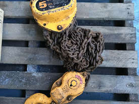 Chain Hoist Block and Tackle 5.0 ton x 3 mtr Drop PWB Anchor Lifting Crane PWB Anchor - picture0' - Click to enlarge