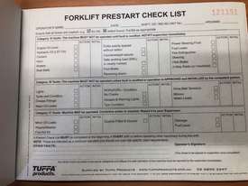 Forklift Prestart check list book - picture0' - Click to enlarge