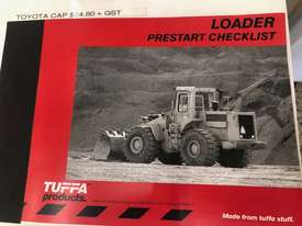 Forklift Prestart check list book - picture1' - Click to enlarge