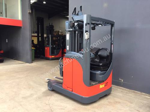 Linde R14 Ride on Reach Forklift Truck Refurbished & Repainted (Container Mast Entry)
