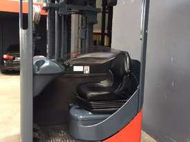Linde R14 Ride on Reach Forklift Truck Refurbished & Repainted (Container Mast Entry) - picture1' - Click to enlarge