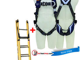 Branach Fiberglass Extension Ladder 2.7 to 3.9m with Exofit Safety Harness - picture0' - Click to enlarge