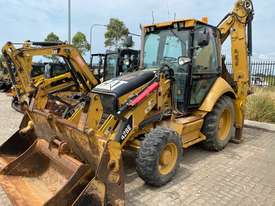 CAT 428E 4WD Extender Back Hoe Side Shift, 4in1 with Roll Over Forks A/C Cab - picture0' - Click to enlarge