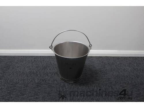 Stainless Steel Tapered Bucket.
