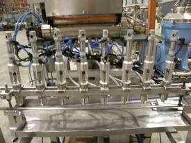 8 Head inline stainless steel liquid filler. - picture0' - Click to enlarge
