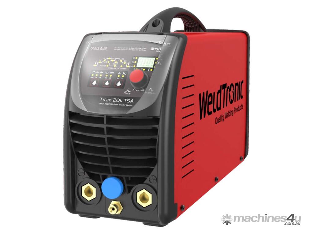 New weldtronic Weldtronic Titan 201i TSA AC DC TIG MMA Digital Inverter