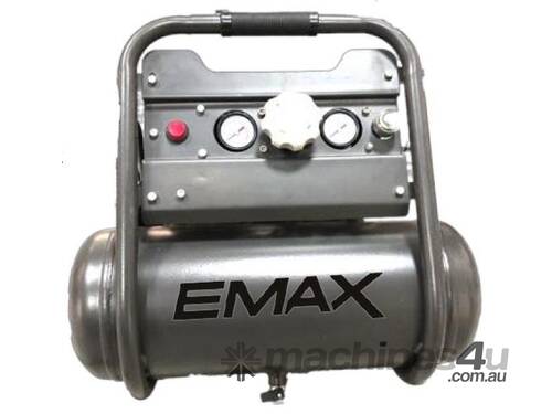 EMAX EMX5805SA 580W 8L ALUMINUM TANK SILENT TECHNOLOGY OIL FREE AIR COMPRESSOR FAD 75LPM
