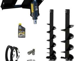 Digga PD3 auger drive combo package skid steer up to 75Hp - picture0' - Click to enlarge
