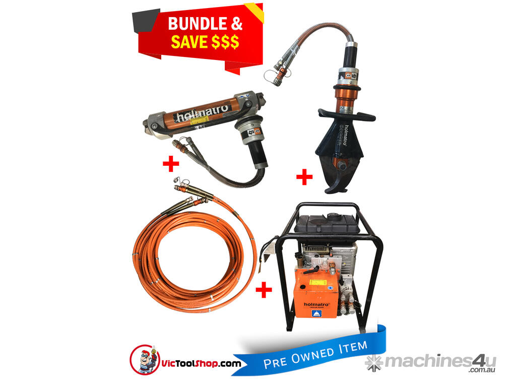 Used Holmatro Holmatro Hydraulic Rescue Set Petrol Powered Pump