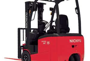 New Nichiyu FBT15 Electric 3 Wheel Counterbalance Forklift