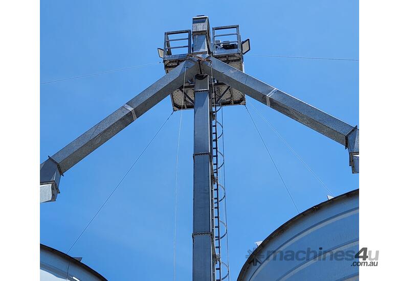caption ALVAN BLANCH - Grain Conveyors & Grain Elevators - Skandia Truck Off Load - Out Load Systems