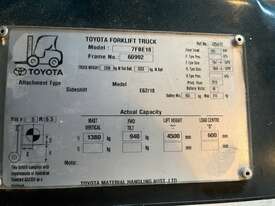 Toyota Electric Forklift 7FBE18 1.8T - picture0' - Click to enlarge