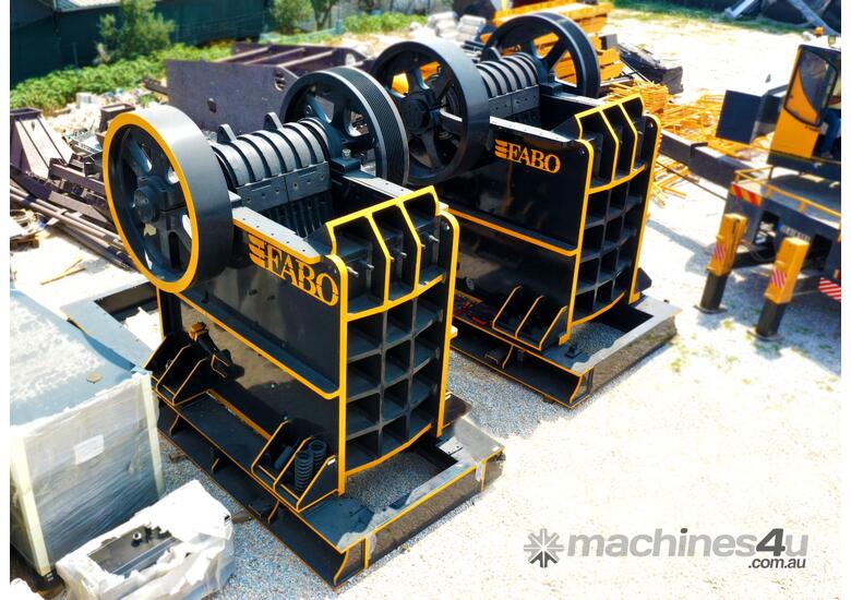 caption FABO JAW CRUSHER