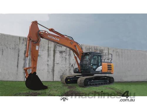 caption Hitachi ZX200-5 Excavator