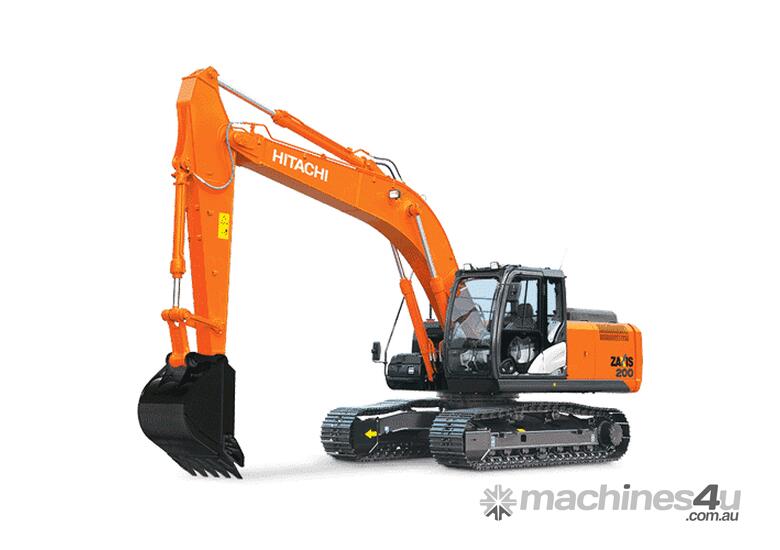 caption Hitachi ZX200-5 Excavator