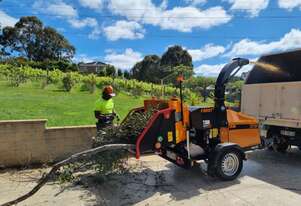Forst ST8D - Trailer Mounted 8-inch Wood Chipper | 55HP Diesel Engine