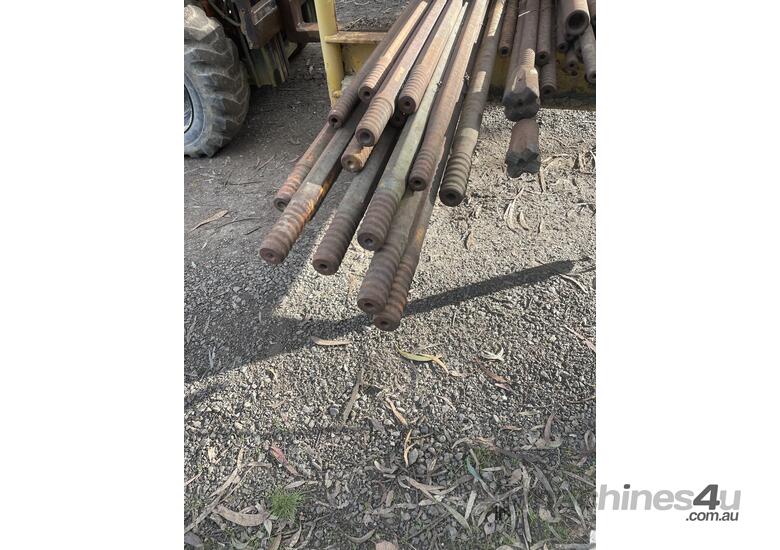 caption Drill rods and bits