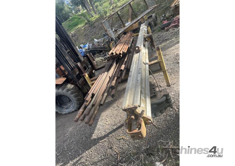 caption Drill rods and bits