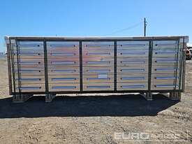 Unused Steelman 3.0m Work Bench/Tool Cabinet, 30 Drawers  - picture0' - Click to enlarge