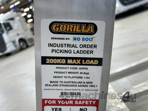 Gorilla Industrial Order Picking Ladder