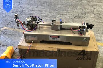 Flamingo 10-100ml Bench-top Piston Filler, Fully Air Operated, Nozzle Options and Easy Cleaning