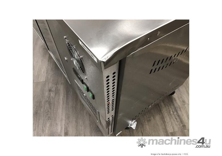 GN2100TNG - 2 Glass Door Gastronorm Bench Fridge