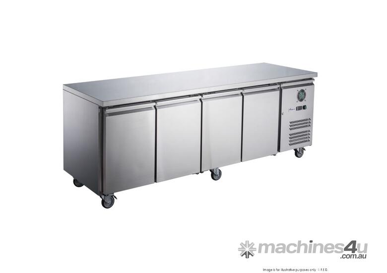FED-X S/S Four Door Bench Fridge - XUB6C22S4V