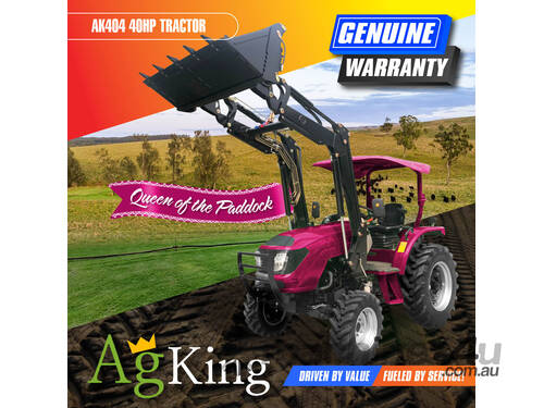 AgKing - 40HPTractor ROPS AK404B with FEL 4in1 Bucket 