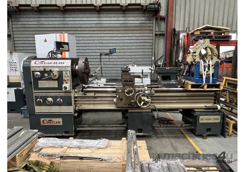 Centre Lathe 660x2000mm Turning Capacity c/w Digital Readout & Taper turning