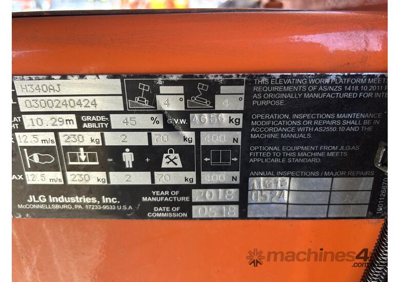 Used 34ft Hybrid Knuckle Boom Lift JLG 