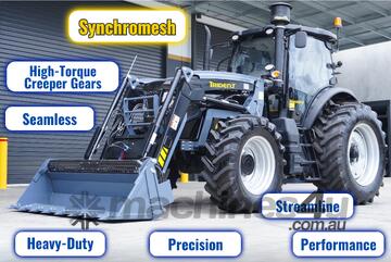 Trident Plus Synchromesh Model 50HP 4WD A/C Cabin Tractor with 4-in-1 Bucket (3,150kg Gross Weight)