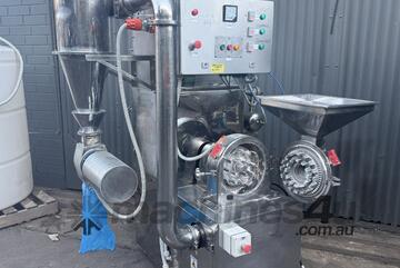 Stainless Steel Vacuum Cyclone Hammer Mill Grinder Rotary Valve WF20B