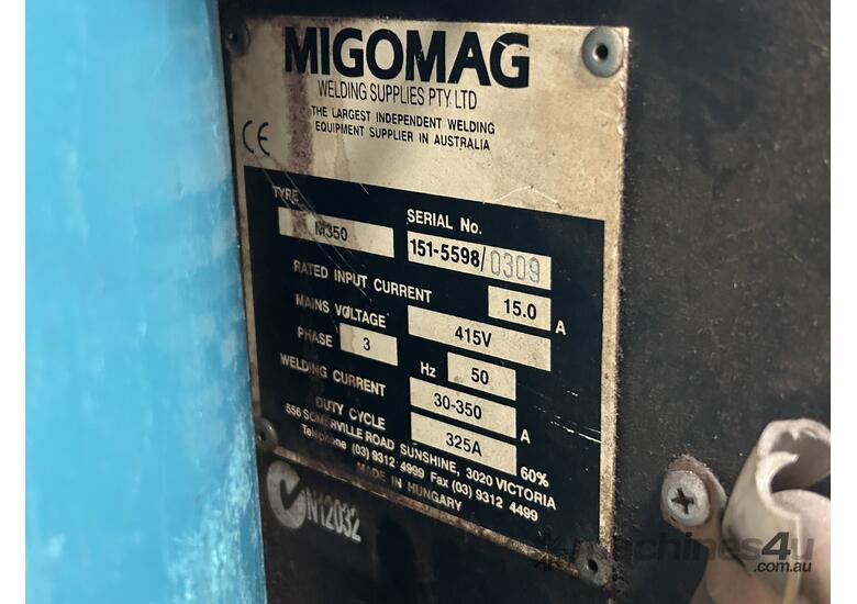 caption Migomag M350 Mig Welder