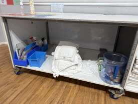 Linen Folding Table Including Contents - picture0' - Click to enlarge