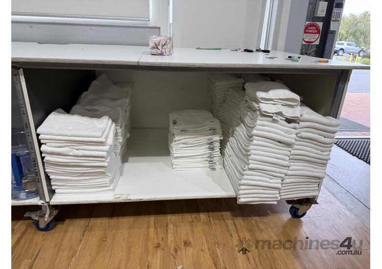 Linen Folding Table Including Contents