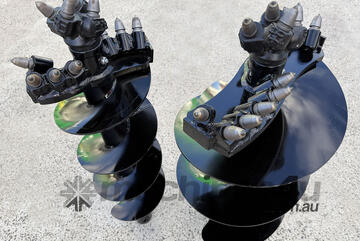 Auger Torque 300mm and 450mm hard rock augers (65mm round)