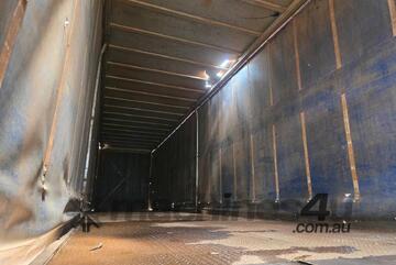 2000 Vawdrey VB-S3 Tri Axle Flat Top Curtainsider B Trailer