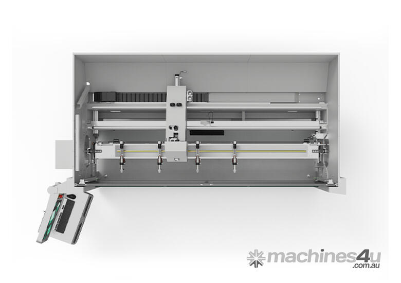 caption FOM Industrie FMC120 CNC Machining Centre for Aluminium and PVC profiles