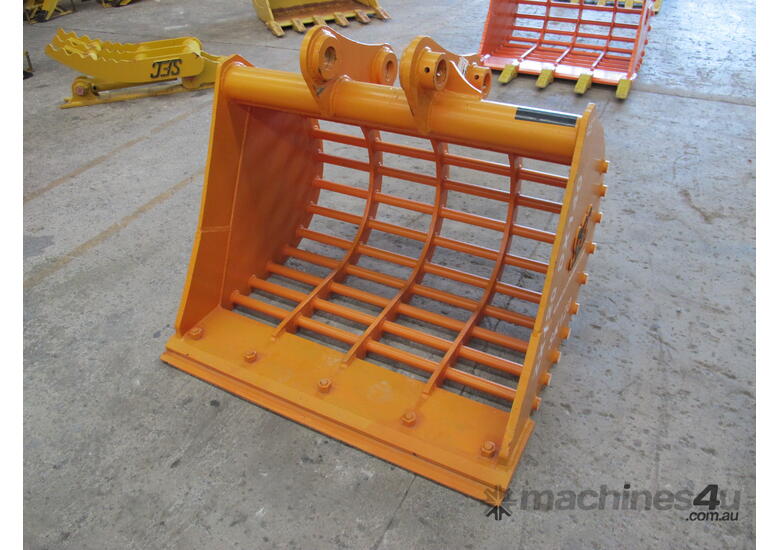 SEC 12 Ton Sieve (Mud Style) Bucket for Hitachi ZX120/ZX135 - Includes Pin, 1220mm Width, 75mm Gap