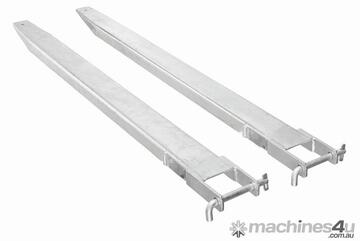 ACTIVE FORKLIFTS - Galvanized Forklift Tine Slippers Class 3 2400mm to suit max tyne size 150x60mm