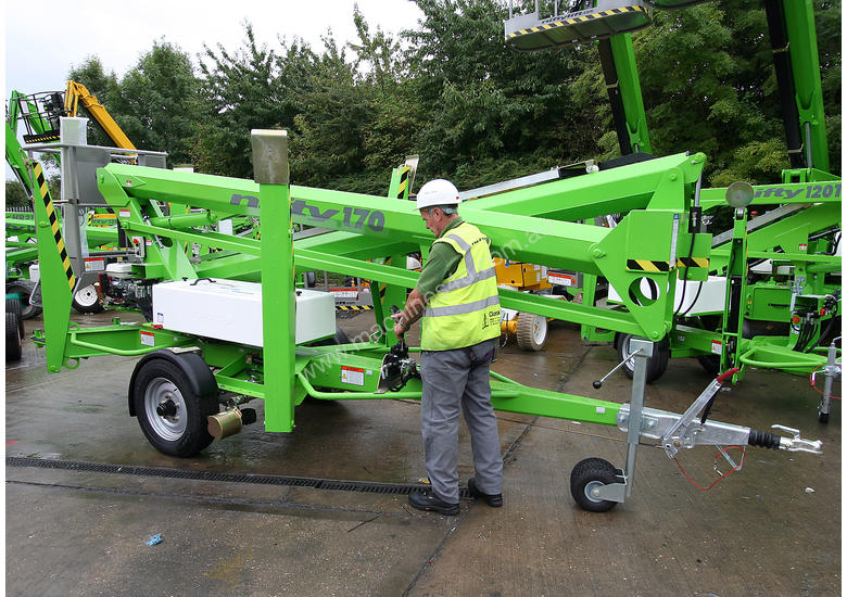 caption Nifty 170 17.1m Trailer Mount - maximum reach with stability and control