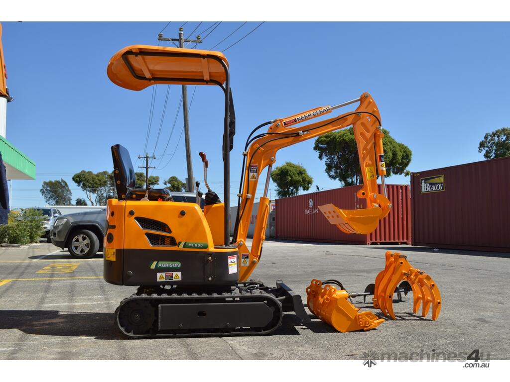 New 2020 Agrison Mini Excavator ME1000 with Buckets Ripper Post 07