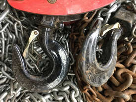 Chain Hoist Block & Tackle 2 ton x 3 mtr lift Oz B - picture2' - Click to enlarge