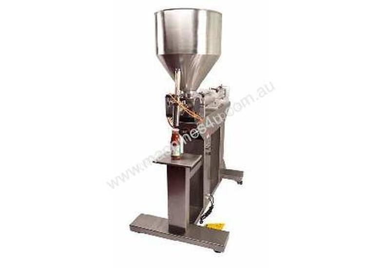 caption Rotary Valve Piston Filler with Hopper (Free Standing)