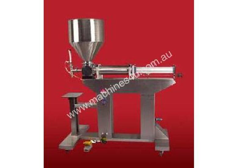 caption Rotary Valve Piston Filler with Hopper (Free Standing)