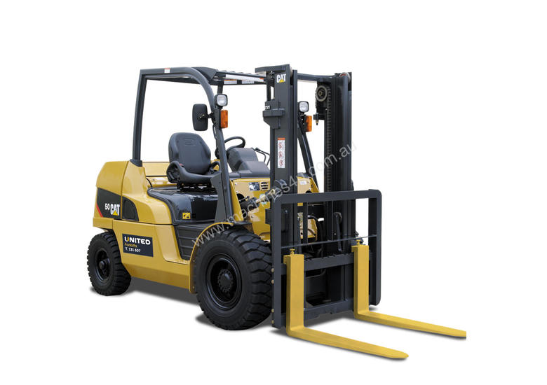 caption Caterpillar 5 Tonne Diesel Counterbalance Forklift