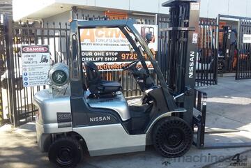 ACTIVE FORKLIFTS - Nissan Forklift PL02A25DU 2.5 Ton 5500MM Lift 2004 Model Side Shift $14999+gst